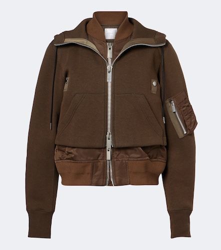 Sudadera con capucha en mezcla de algodón - Sacai - Modalova