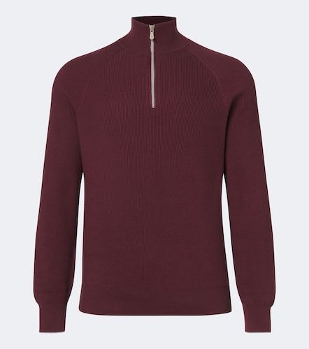 Pullover in cotone a coste - Brunello Cucinelli - Modalova