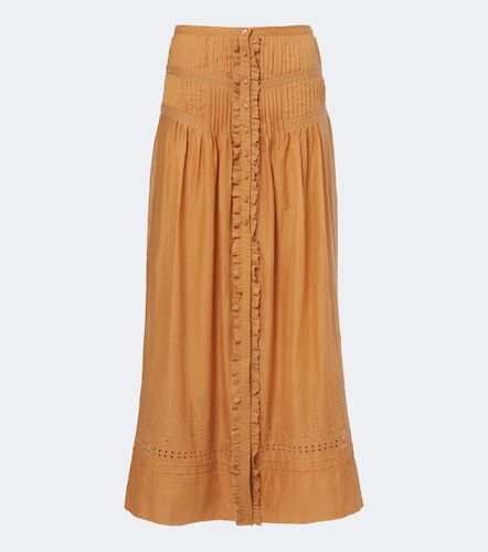 Gonna lunga Loraine in cotone con ricamo - Marant Etoile - Modalova