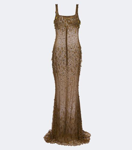 Zanie crystal-embellished gown - Retrofete - Modalova
