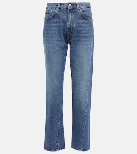 Mid-rise twisted-seam straight jeans - Toteme - Modalova