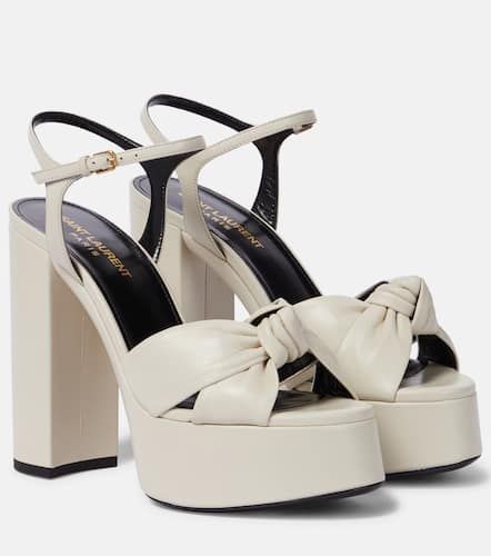 Bianca 125 leather platform sandals - Saint Laurent - Modalova