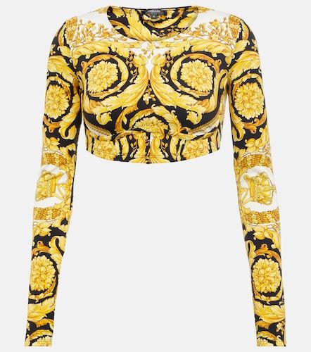 Versace Top cropped Barocco - Versace - Modalova