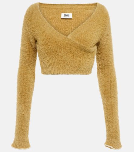 Crop top de punto - MM6 Maison Margiela - Modalova