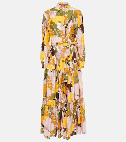 Casanova floral cotton-silk maxi dress - La DoubleJ - Modalova