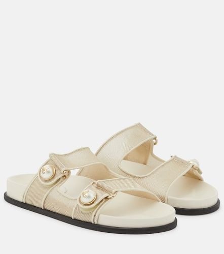 Fayence leather-trimmed sandals - Jimmy Choo - Modalova