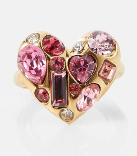Gemstone Heart embellished ring - Oscar de la Renta - Modalova