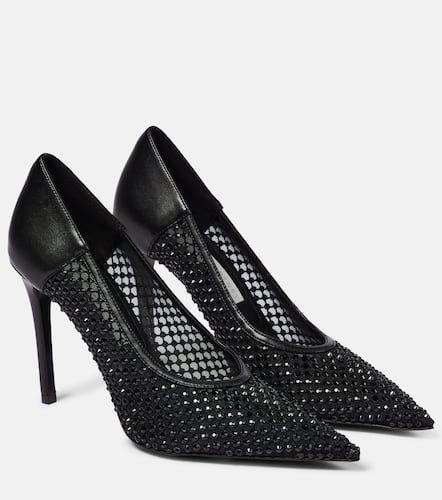 Iconic embellished mesh and faux leather pumps - Stella McCartney - Modalova