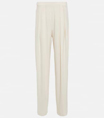 Pleated tapered jersey pants - Norma Kamali - Modalova