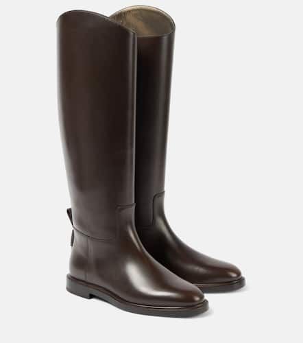 Leather knee-high boots - Brunello Cucinelli - Modalova