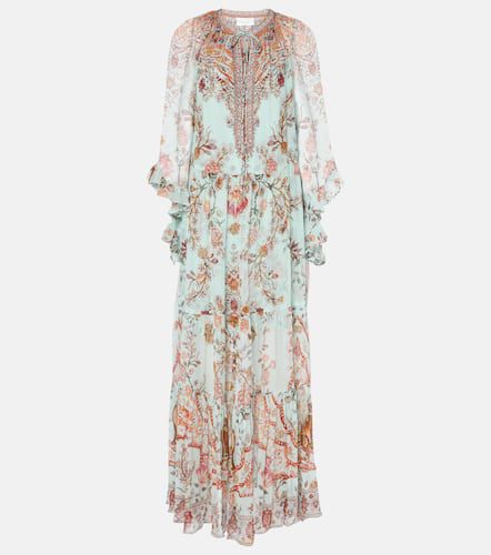 Weaving Worlds floral silk maxi dress - Camilla - Modalova