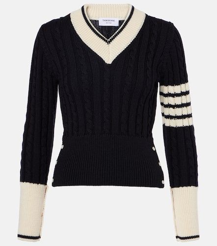 Thom Browne Cable-knit wool sweater - Thom Browne - Modalova