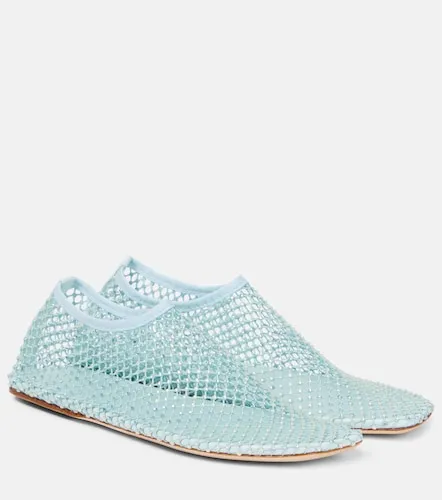Minette crystal-embellished fishnet ballet flats - Christopher Esber - Modalova