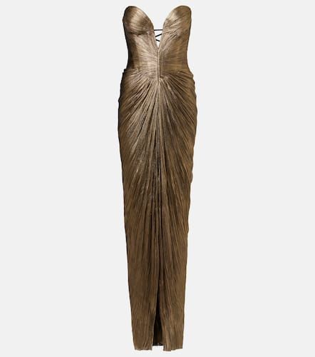 Alessandra gathered silk bustier gown - Maria Lucia Hohan - Modalova
