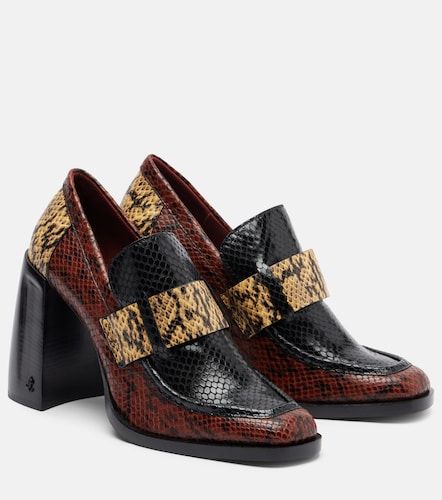 Tylor 95 snake-effect leather loafer pumps - Jimmy Choo - Modalova