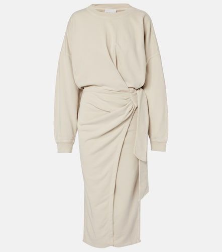 Vestido de jersey de algodón drapeado - Marant Etoile - Modalova
