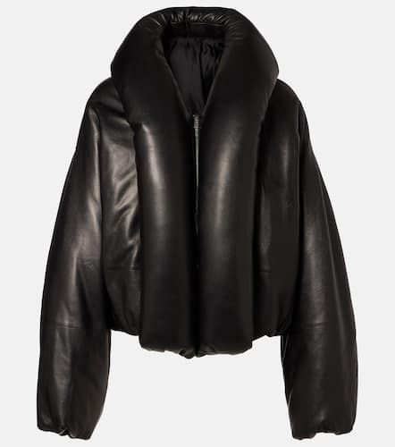 AlaÃ¯a Leather bomber jacket - Alaia - Modalova