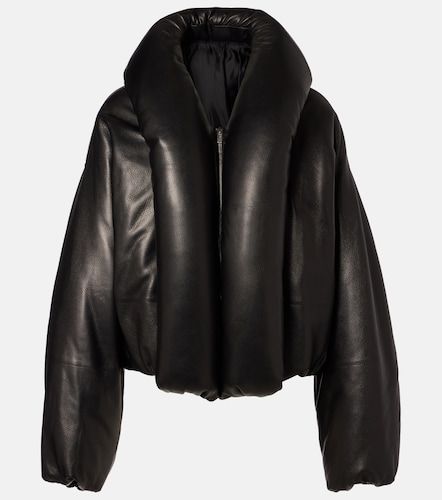 Alaia Leather bomber jacket - Alaia - Modalova
