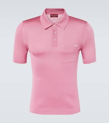 Gucci Polo in seta - Gucci - Modalova