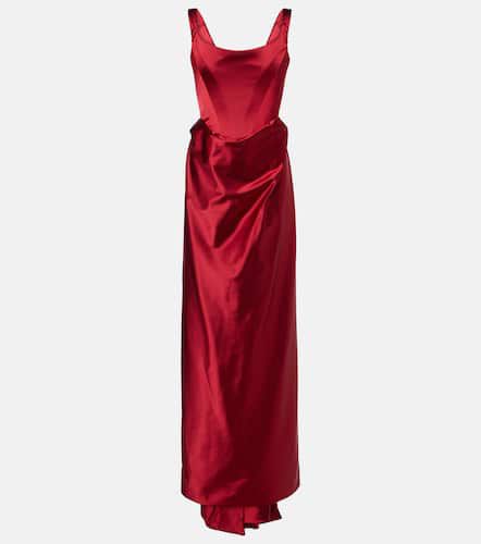 Camille draped crÃªpe satin bustier gown - Vivienne Westwood - Modalova