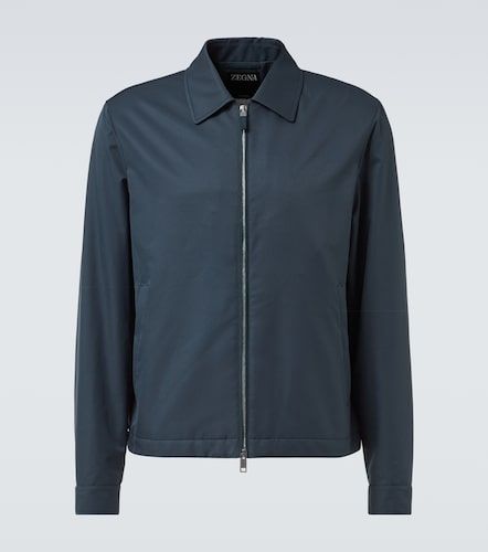 Zegna Giacca blouson con pelle - Zegna - Modalova