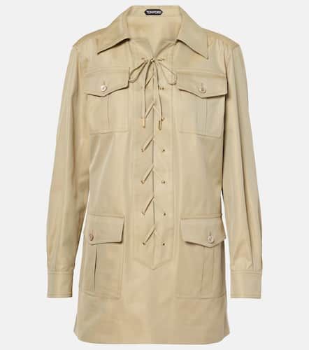 Safari cotton and silk T-shirt - Tom Ford - Modalova