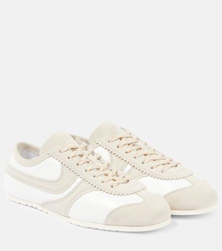 Suede-trimmed leather sneakers - Dries Van Noten - Modalova