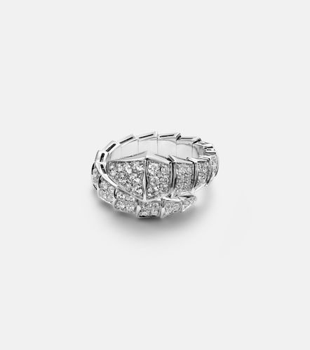 Anillo Serpenti Viper de oro blanco de 18 ct con diamantes - Bvlgari - Modalova