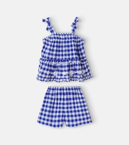 Set de top y shorts de algodón a cuadros - Tartine et Chocolat - Modalova