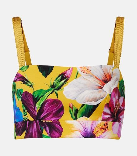 Cropped-Top aus einem Seidengemisch - Dolce&Gabbana - Modalova