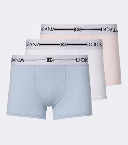 Set de 3 bóxer briefs de jersey de algodón - Dolce&Gabbana - Modalova