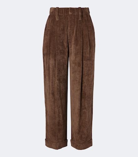 Gerade Hose aus Samt - Brunello Cucinelli - Modalova