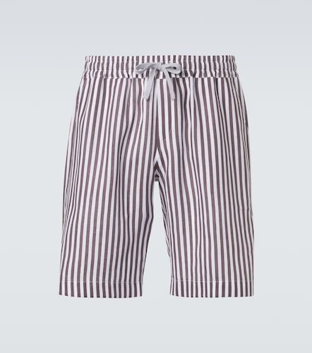 Fedeli Striped linen shorts - Fedeli - Modalova