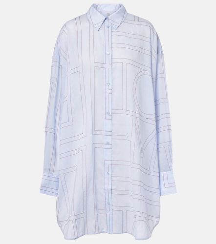 Camisa oversized de popelín en mezcla de algodón - Toteme - Modalova