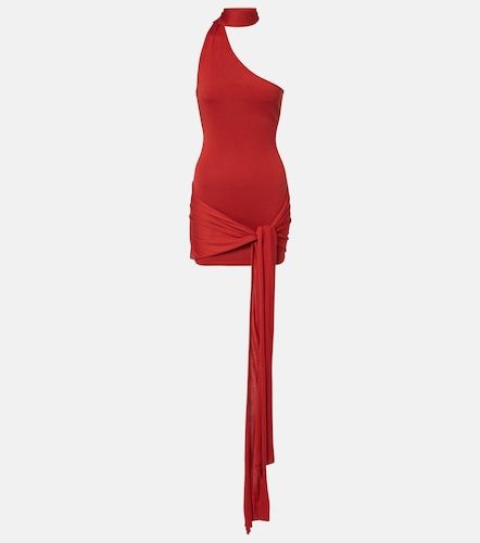 Draped silk-blend jersey minidress - Aya Muse - Modalova