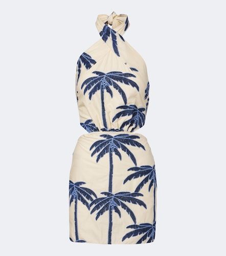 Embroidered cotton-blend minidress - Johanna Ortiz - Modalova