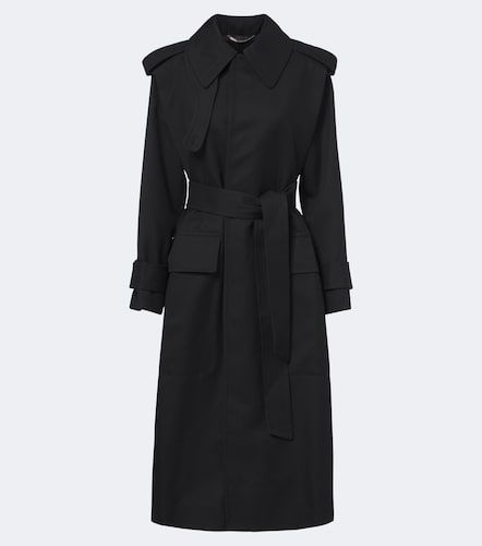 Philippa virgin wool twill trench coat - Victoria Beckham - Modalova