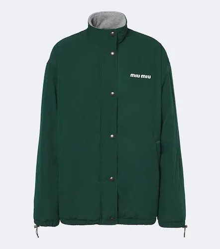 Miu Miu Chaqueta técnica con logo - Miu Miu - Modalova