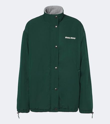Miu Miu Logo technical jacket - Miu Miu - Modalova
