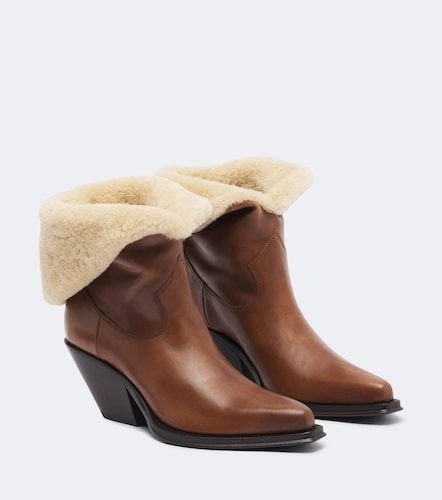 Azelan shearling-lined ankle boots - Chloe - Modalova