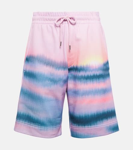 Printed cotton jersey shorts - Dries Van Noten - Modalova