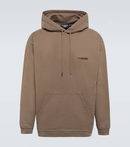 Balenciaga Logo cotton hoodie - Balenciaga - Modalova