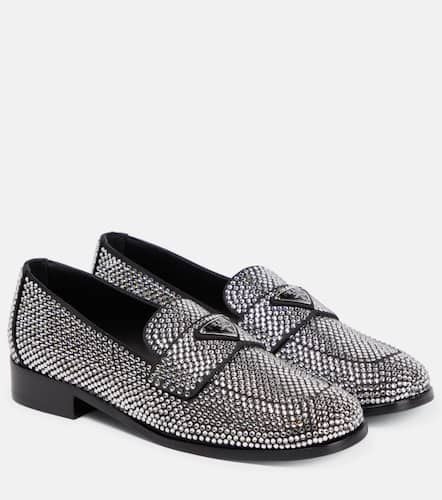 Prada Embellished satin loafers - Prada - Modalova