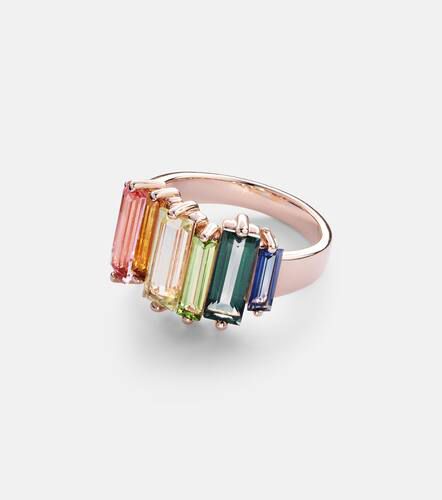 Kt rose gold ring with topazes - Suzanne Kalan - Modalova