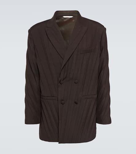 Pleated double-breasted blazer - Valentino - Modalova