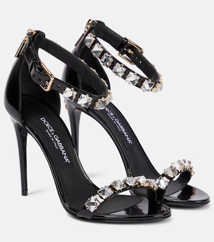 Embellished patent leather sandals - Dolce&Gabbana - Modalova