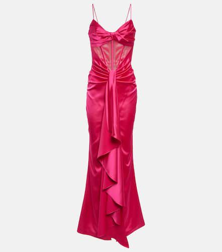 Rasario Draped corset satin gown - Rasario - Modalova