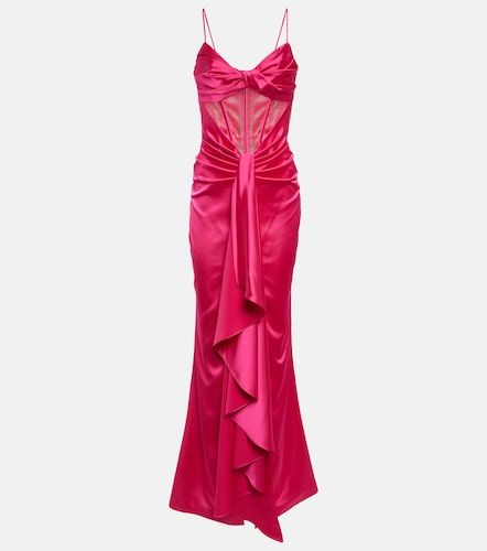 Rasario Draped corset satin gown - Rasario - Modalova