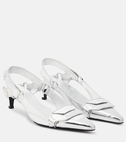 CourrÃ¨ges Racer faux leather slingback pumps - Courreges - Modalova