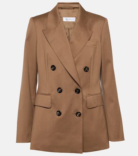 Double-breasted wool twill blazer - Max Mara - Modalova